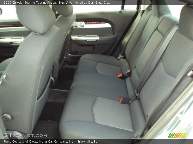 Steel Silver Metallic / Dark Slate Gray 2009 Chrysler Sebring Touring Sedan