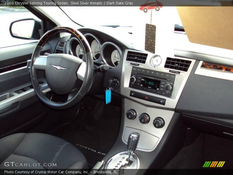 Steel Silver Metallic / Dark Slate Gray 2009 Chrysler Sebring Touring Sedan