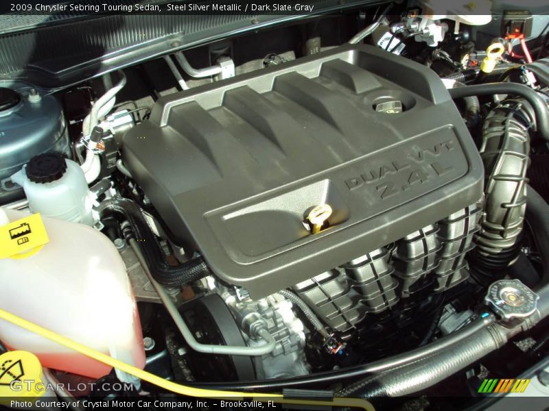 Steel Silver Metallic / Dark Slate Gray 2009 Chrysler Sebring Touring Sedan