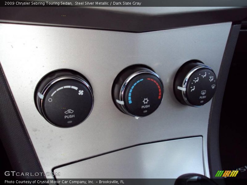 Steel Silver Metallic / Dark Slate Gray 2009 Chrysler Sebring Touring Sedan
