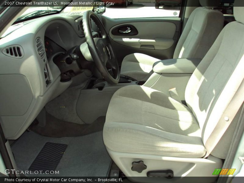 Moondust Metallic / Light Gray 2007 Chevrolet TrailBlazer LS