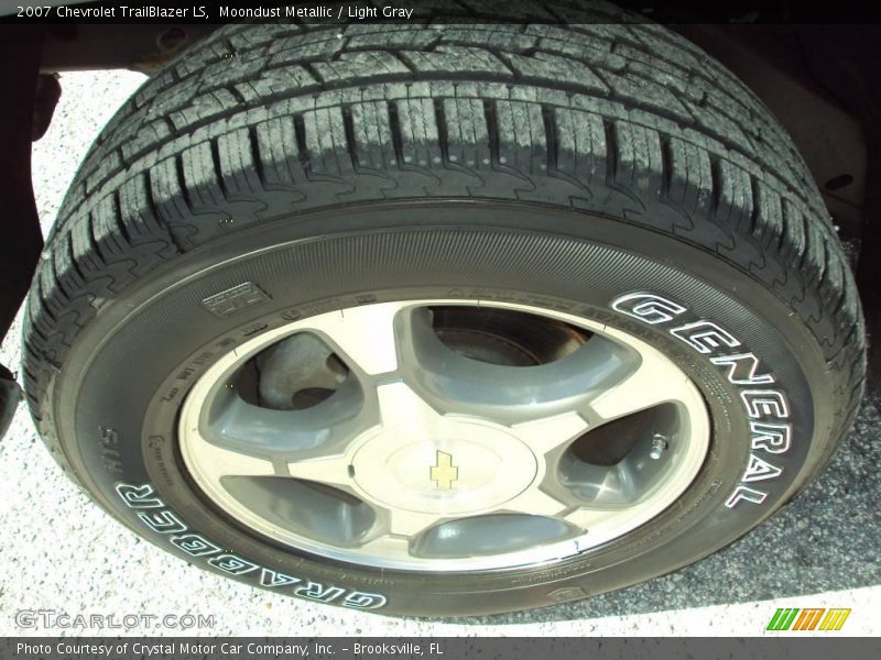 Moondust Metallic / Light Gray 2007 Chevrolet TrailBlazer LS