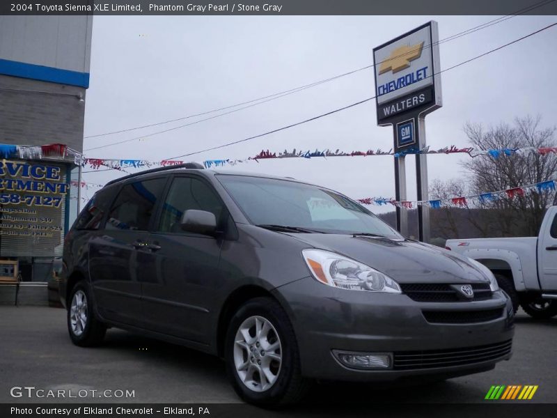 Phantom Gray Pearl / Stone Gray 2004 Toyota Sienna XLE Limited