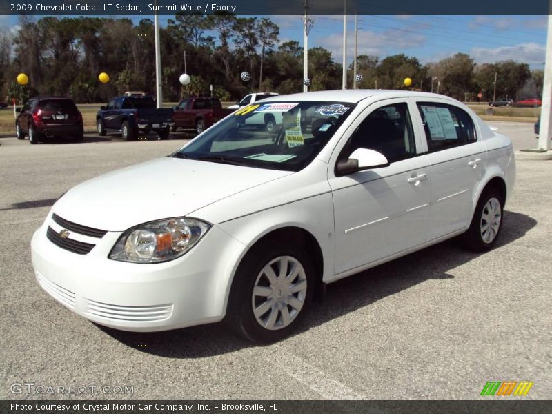 Summit White / Ebony 2009 Chevrolet Cobalt LT Sedan