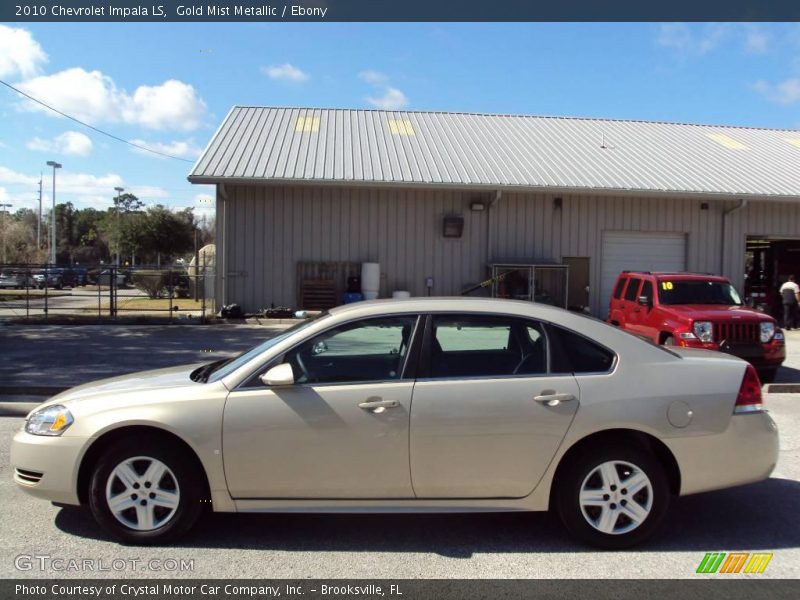 Gold Mist Metallic / Ebony 2010 Chevrolet Impala LS