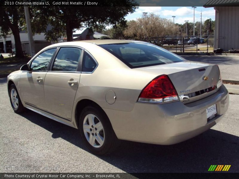 Gold Mist Metallic / Ebony 2010 Chevrolet Impala LS