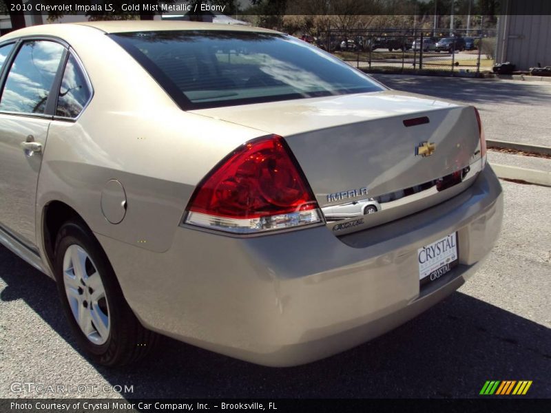 Gold Mist Metallic / Ebony 2010 Chevrolet Impala LS