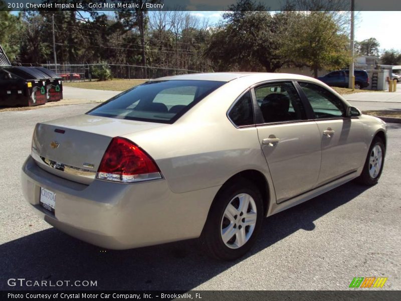 Gold Mist Metallic / Ebony 2010 Chevrolet Impala LS