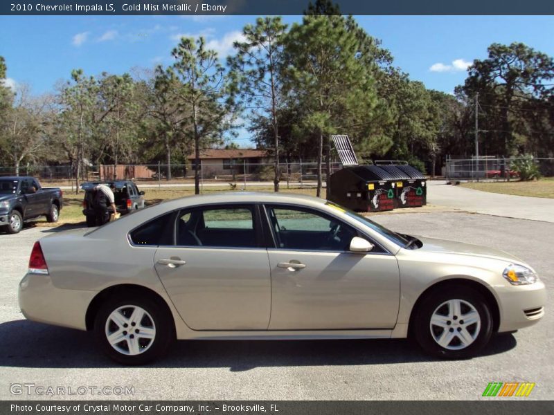 Gold Mist Metallic / Ebony 2010 Chevrolet Impala LS