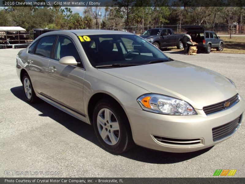 Gold Mist Metallic / Ebony 2010 Chevrolet Impala LS