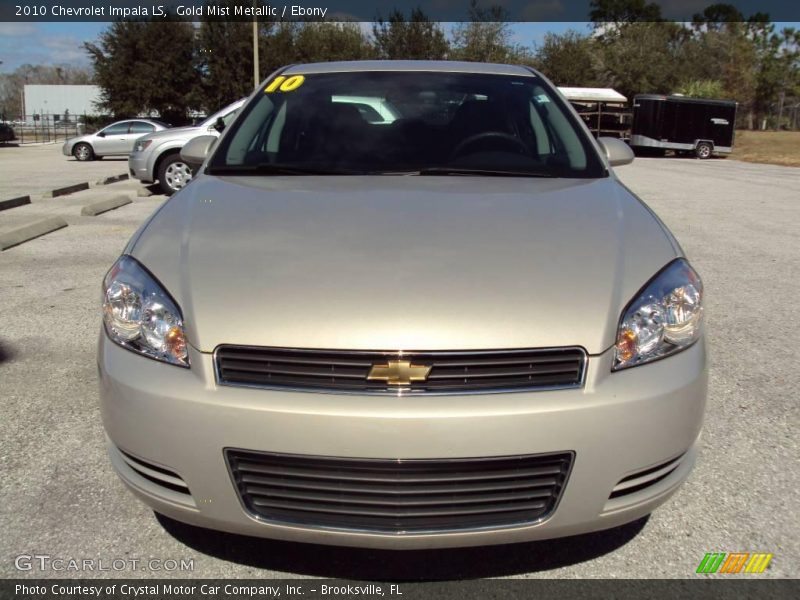 Gold Mist Metallic / Ebony 2010 Chevrolet Impala LS