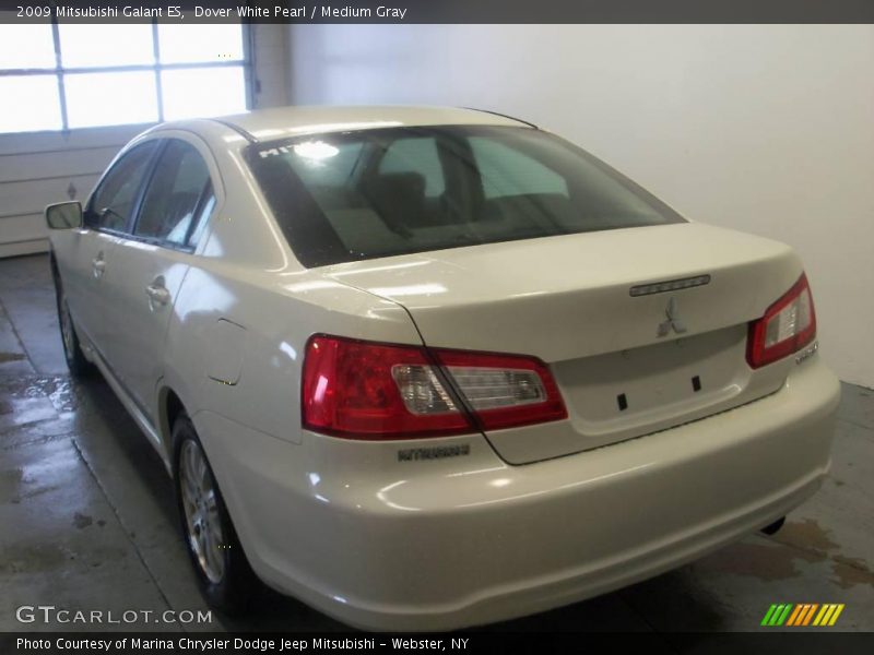 Dover White Pearl / Medium Gray 2009 Mitsubishi Galant ES