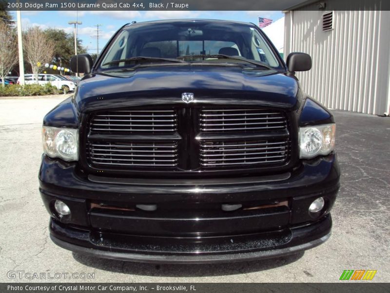 Black / Taupe 2003 Dodge Ram 1500 Laramie Quad Cab 4x4