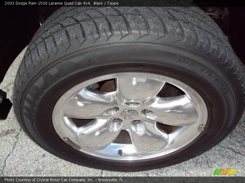 Black / Taupe 2003 Dodge Ram 1500 Laramie Quad Cab 4x4
