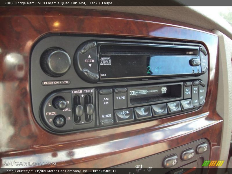 Black / Taupe 2003 Dodge Ram 1500 Laramie Quad Cab 4x4