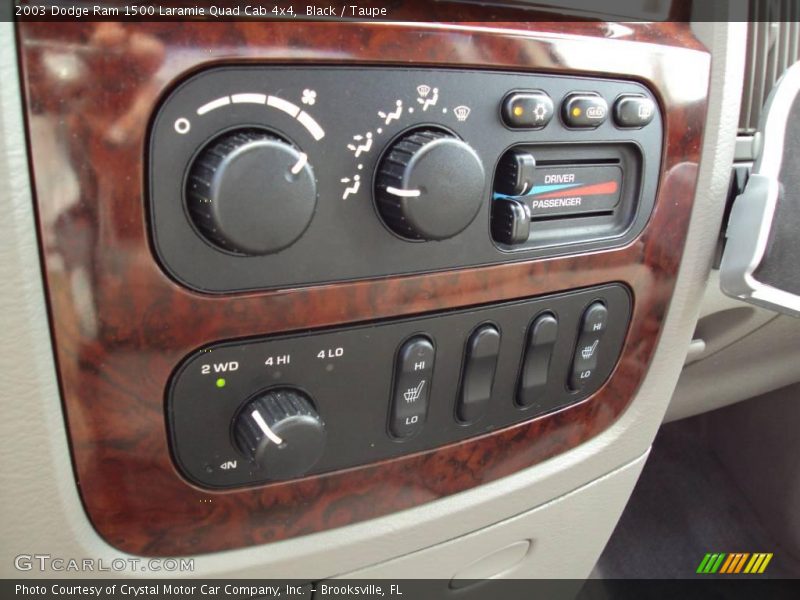Black / Taupe 2003 Dodge Ram 1500 Laramie Quad Cab 4x4