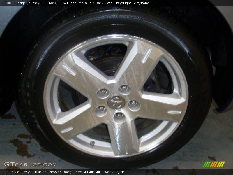 Silver Steel Metallic / Dark Slate Gray/Light Graystone 2009 Dodge Journey SXT AWD