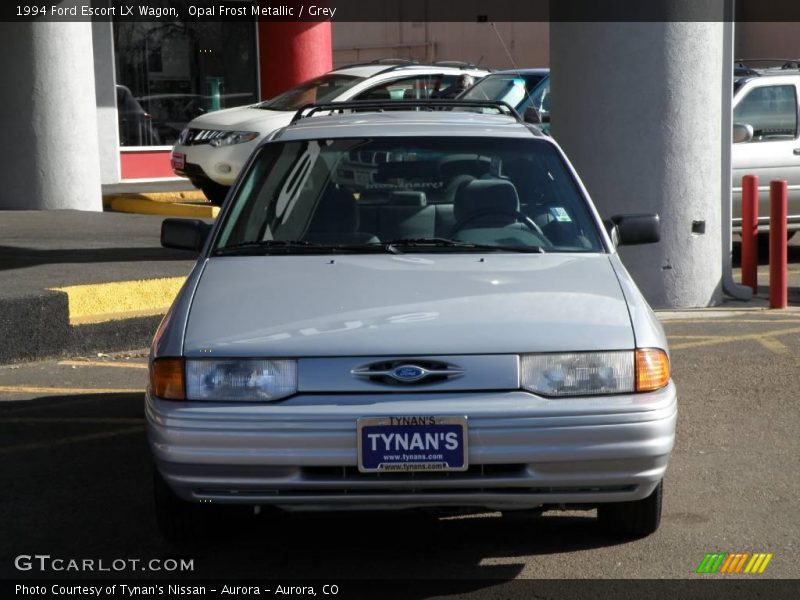 Opal Frost Metallic / Grey 1994 Ford Escort LX Wagon