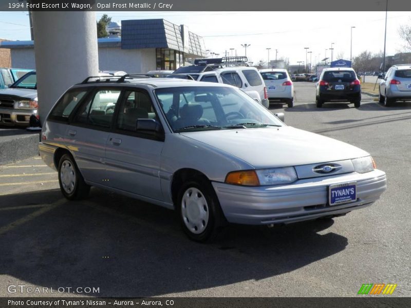 Opal Frost Metallic / Grey 1994 Ford Escort LX Wagon