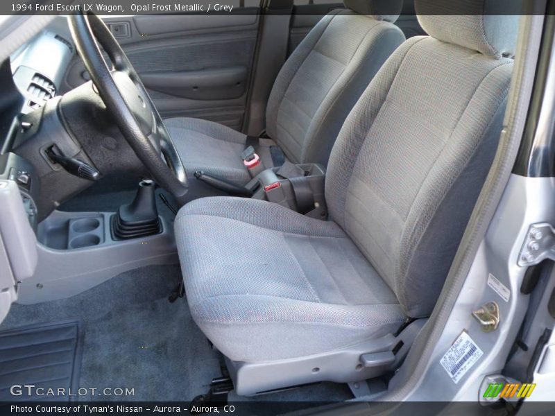 Opal Frost Metallic / Grey 1994 Ford Escort LX Wagon