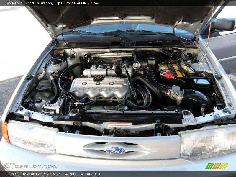 Opal Frost Metallic / Grey 1994 Ford Escort LX Wagon