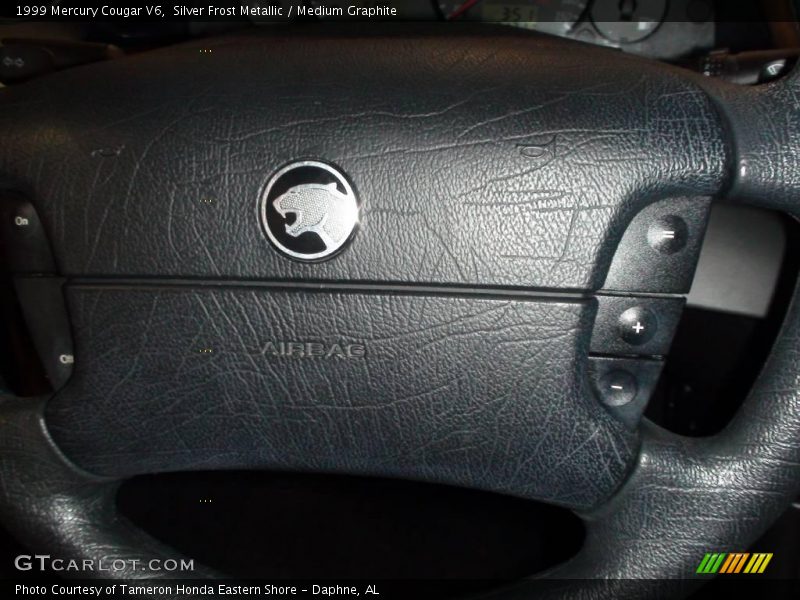 Silver Frost Metallic / Medium Graphite 1999 Mercury Cougar V6