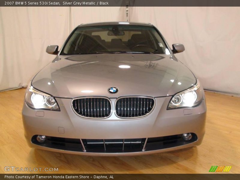 Silver Grey Metallic / Black 2007 BMW 5 Series 530i Sedan