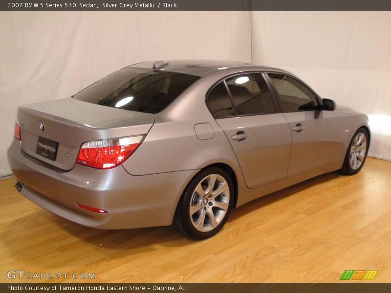 Silver Grey Metallic / Black 2007 BMW 5 Series 530i Sedan