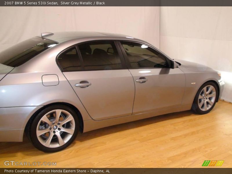 Silver Grey Metallic / Black 2007 BMW 5 Series 530i Sedan
