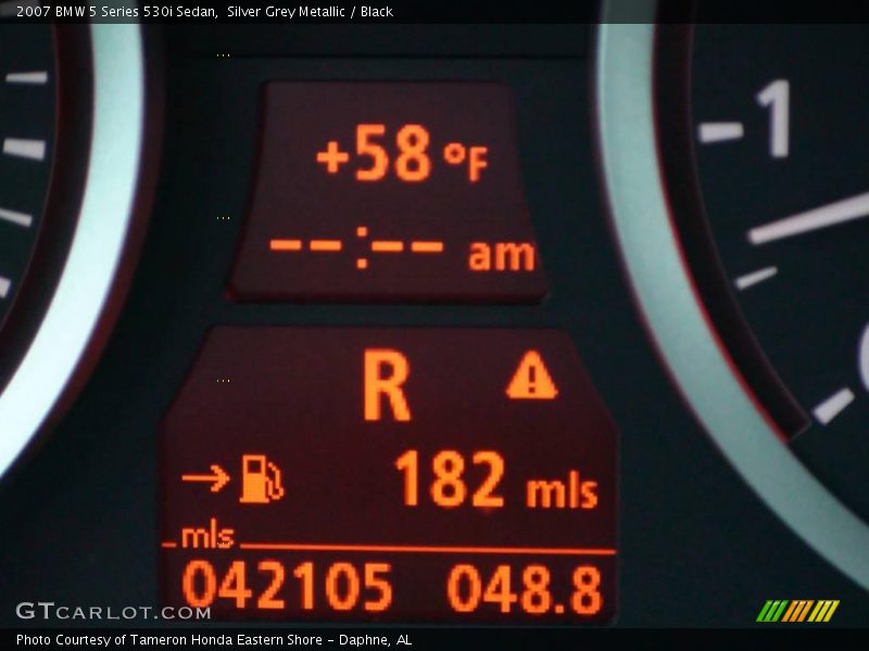 Silver Grey Metallic / Black 2007 BMW 5 Series 530i Sedan
