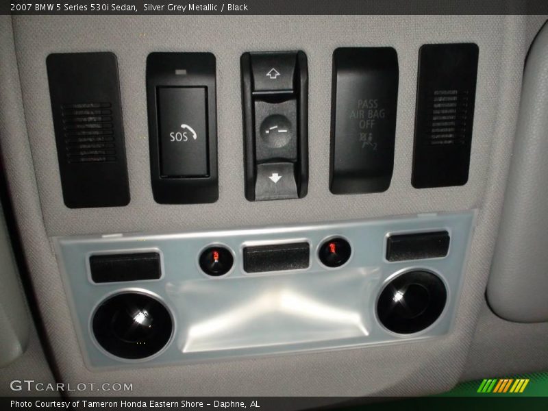 Silver Grey Metallic / Black 2007 BMW 5 Series 530i Sedan