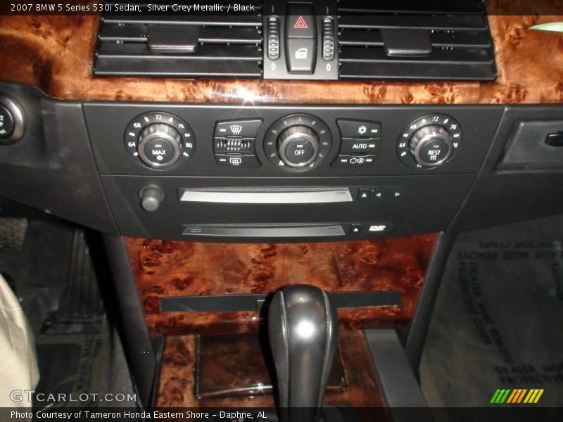 Silver Grey Metallic / Black 2007 BMW 5 Series 530i Sedan