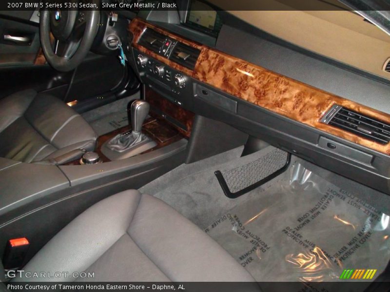 Silver Grey Metallic / Black 2007 BMW 5 Series 530i Sedan