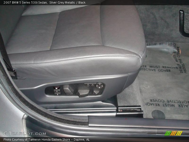 Silver Grey Metallic / Black 2007 BMW 5 Series 530i Sedan