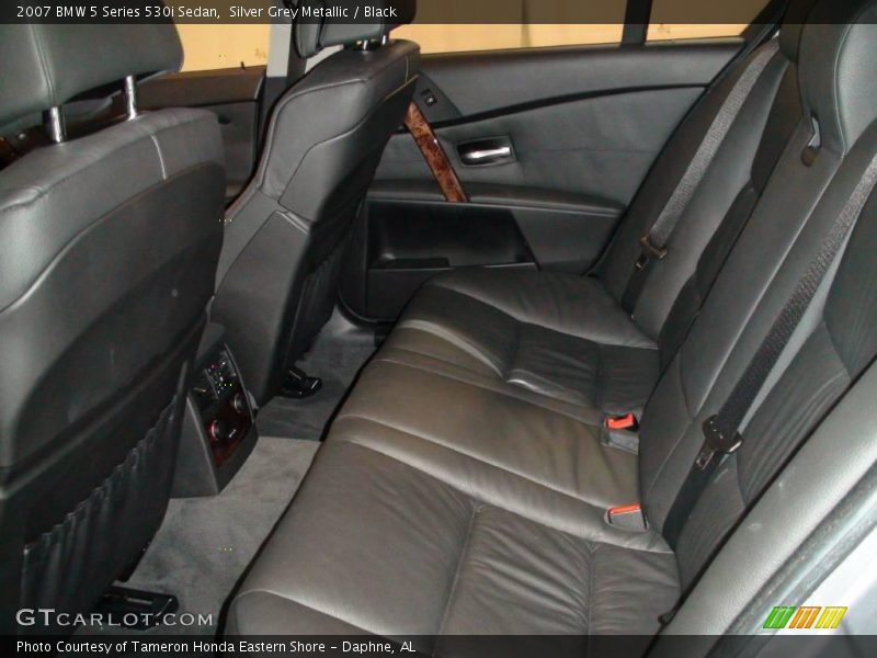 Silver Grey Metallic / Black 2007 BMW 5 Series 530i Sedan