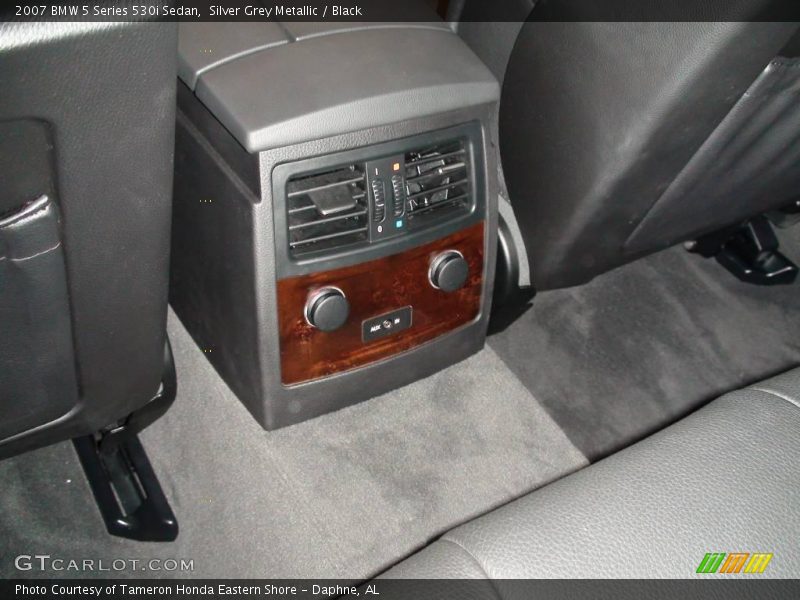Silver Grey Metallic / Black 2007 BMW 5 Series 530i Sedan