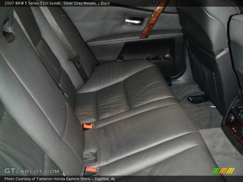 Silver Grey Metallic / Black 2007 BMW 5 Series 530i Sedan