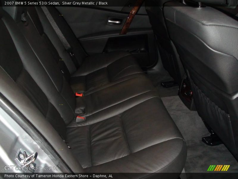 Silver Grey Metallic / Black 2007 BMW 5 Series 530i Sedan