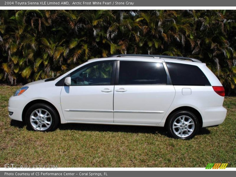 Arctic Frost White Pearl / Stone Gray 2004 Toyota Sienna XLE Limited AWD