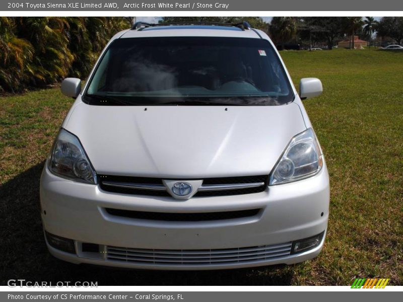 Arctic Frost White Pearl / Stone Gray 2004 Toyota Sienna XLE Limited AWD