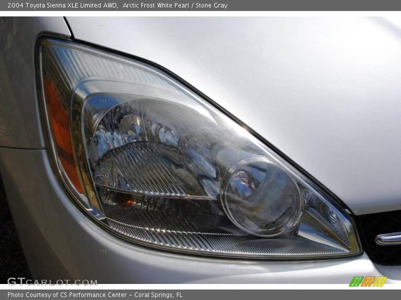 Arctic Frost White Pearl / Stone Gray 2004 Toyota Sienna XLE Limited AWD