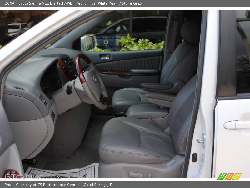 Arctic Frost White Pearl / Stone Gray 2004 Toyota Sienna XLE Limited AWD