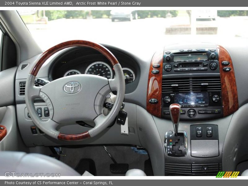 Arctic Frost White Pearl / Stone Gray 2004 Toyota Sienna XLE Limited AWD