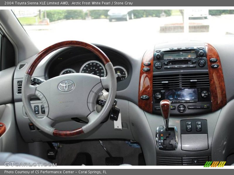 Arctic Frost White Pearl / Stone Gray 2004 Toyota Sienna XLE Limited AWD