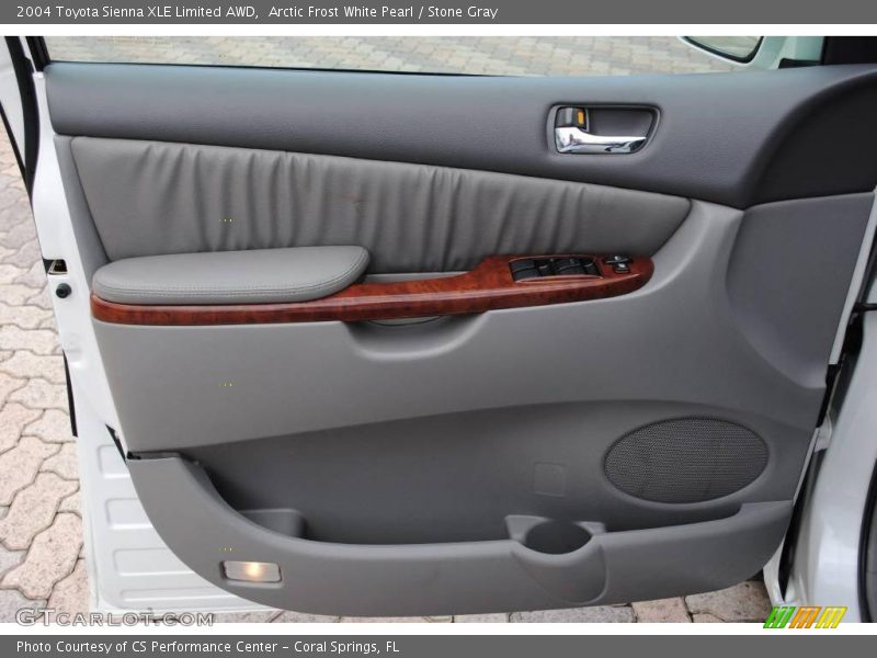 Arctic Frost White Pearl / Stone Gray 2004 Toyota Sienna XLE Limited AWD