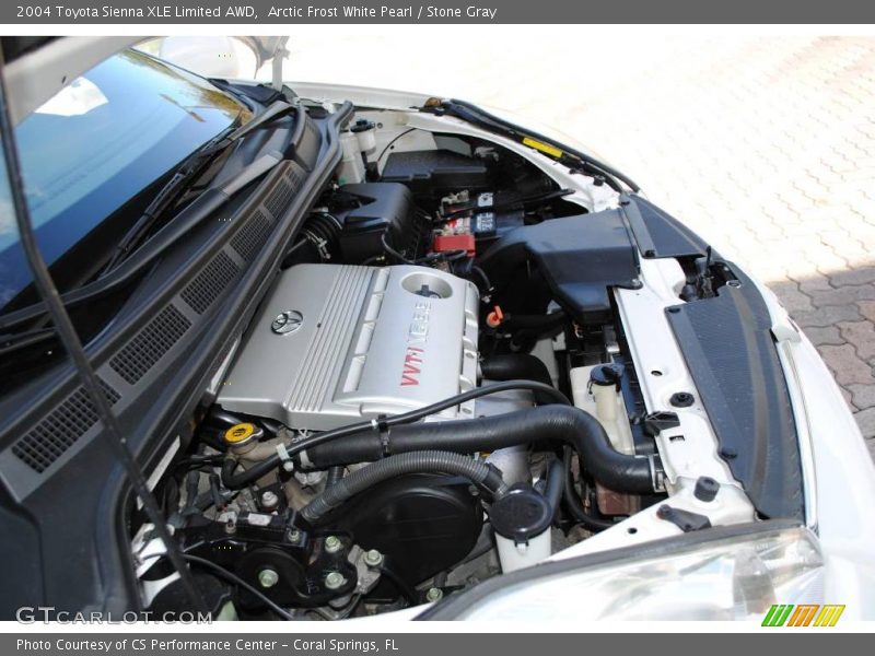 Arctic Frost White Pearl / Stone Gray 2004 Toyota Sienna XLE Limited AWD