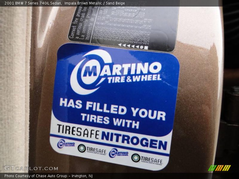 Impala Brown Metallic / Sand Beige 2001 BMW 7 Series 740iL Sedan