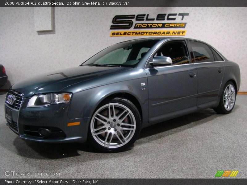 Dolphin Grey Metallic / Black/Silver 2008 Audi S4 4.2 quattro Sedan