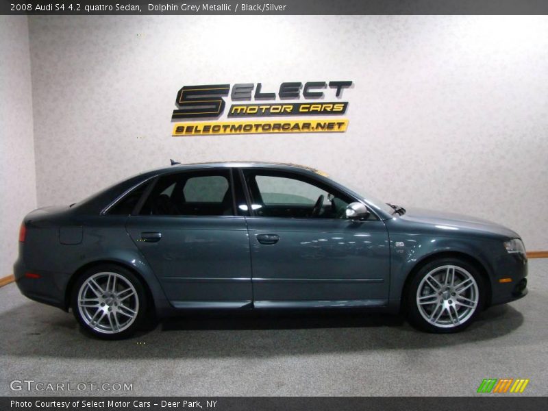 Dolphin Grey Metallic / Black/Silver 2008 Audi S4 4.2 quattro Sedan