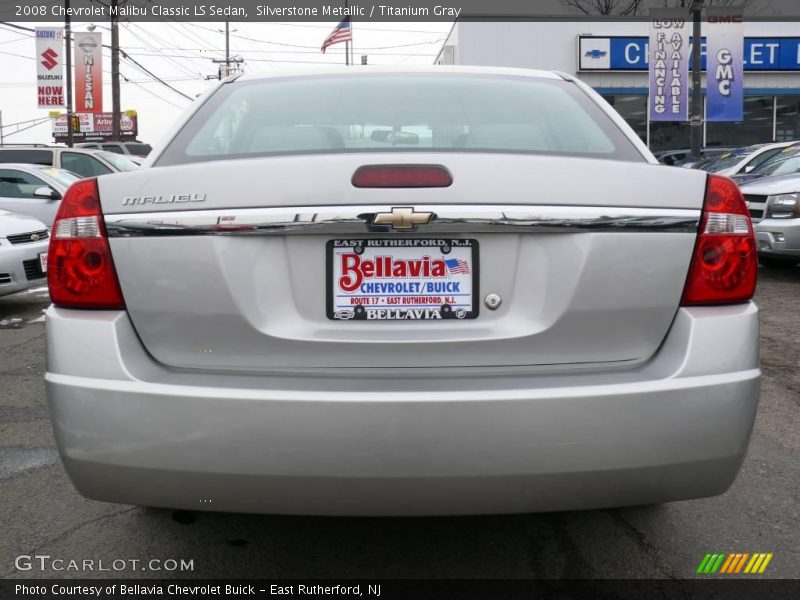 Silverstone Metallic / Titanium Gray 2008 Chevrolet Malibu Classic LS Sedan